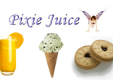 Pixie Juice: Kool Orange, Raspberry Dodge & Mint Choc Chip Ice Cream